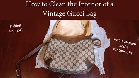 gucci bag peeling|how to clean Gucci purses.